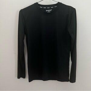 Isotoner Men’s Black Athletic Long Sleeve Shirt Size Small